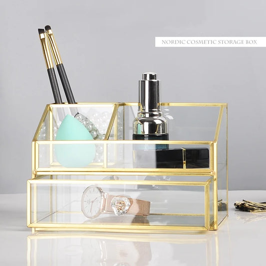 Gold/Silver Makeup Organizer