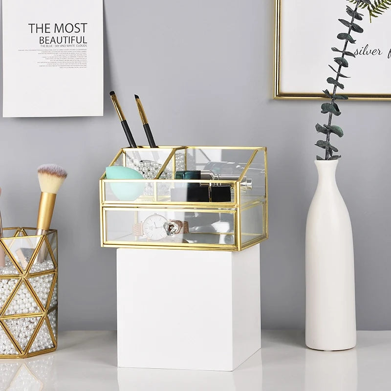 Gold/Silver Makeup Organizer